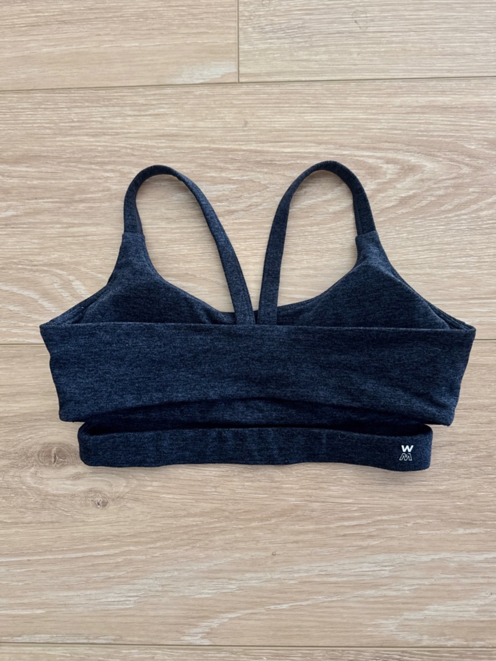 Dark Gray Racerback Sports Bra - Picture 3 of 4